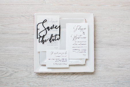 Partecipazione di Nozze Modern Calligraphy