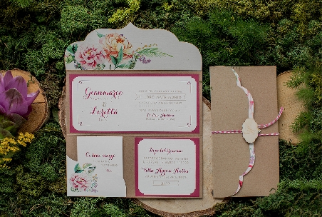 Partecipazione di Nozze Rustic Love