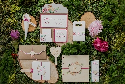 Partecipazione di Nozze Rustic Love