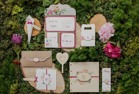 Partecipazione di Nozze Rustic Love