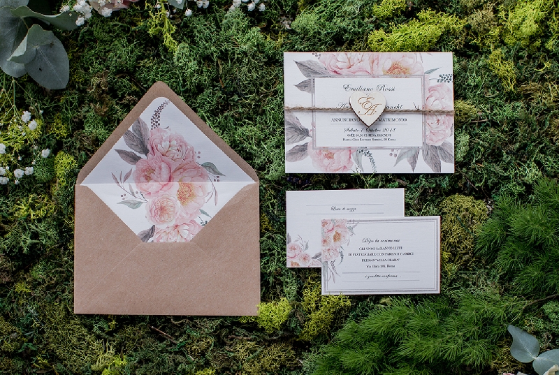 Partecipazione di Nozze English Garden