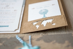 Partecipazione di Nozze Around the world