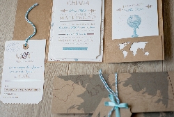 Partecipazione di Nozze Around the world-3