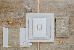 Partecipazione di Nozze Elegance in Plexi
