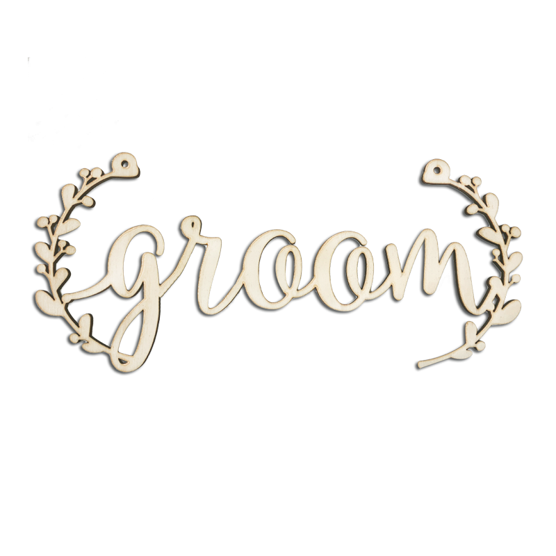 Scritta di Legno Groom Scritta di Legno Groom