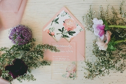 Partecipazione di Nozze Flowers in a Plexi
