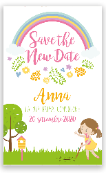 Save the date rainbow Comunione