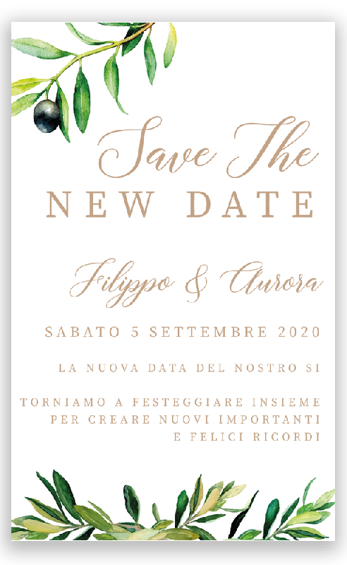  Save the Date Olive Tree 