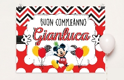 Poster Backdrop Topolino