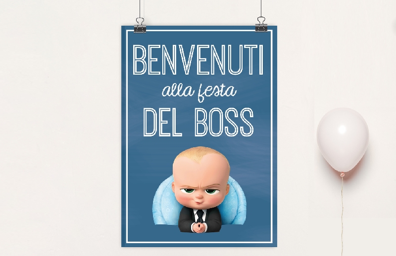 Poster Backdrop Baby Boss
