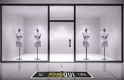 Adesivo Calpestabile Grande Shop