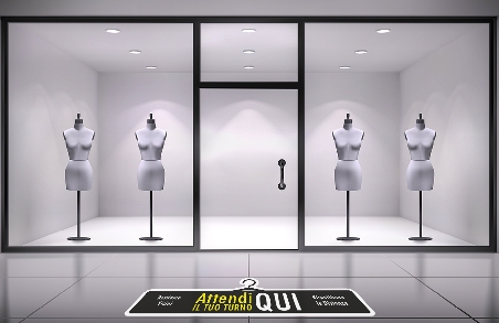 Adesivo Calpestabile Grande Shop