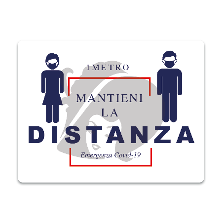 Adesivo Mantieni la Distanza