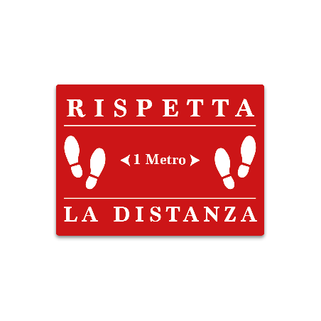 Adesivo Rispetta le Distanze