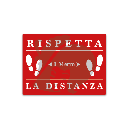 Adesivo Rispetta le Distanze