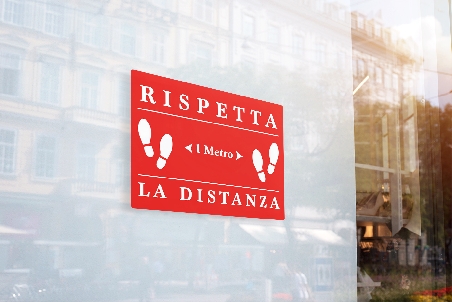 Adesivo Rispetta le Distanze