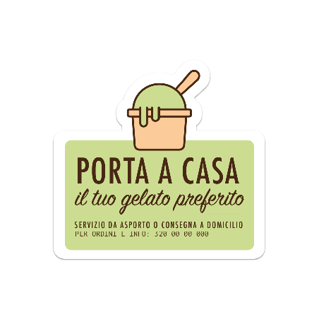 Adesivo Ice Cream Take Away