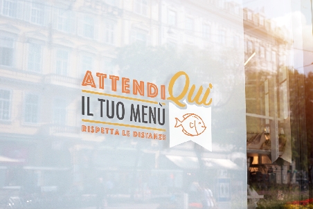Adesivo Take away Ristorante