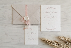 Partecipazione di Nozze Natural Chic